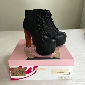 JEFFREY CAMPBELL LITAS BLACK WITH BOX